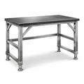 Tavolo da lavoro in acciaio inossidabile 120x60x85 cm