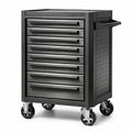 Carrello porta attrezzi in acciaio con 7 cassetti e ruote