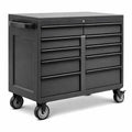 Carrello Porta Attrezzi in Metallo con Cassetti Nero