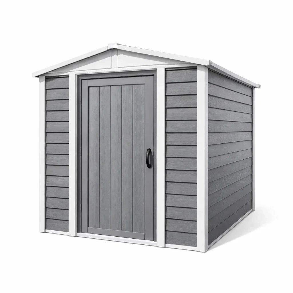 Casetta da Giardino in Resina Grigio 230x140x250 cm