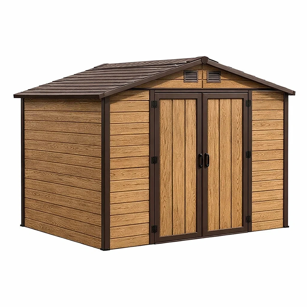 Capanno da Giardino in Acciaio e Legno Composito