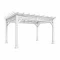 Pergola da Giardino in PVC Bianco 300x400x240 cm