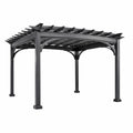 Pergola da Giardino in Alluminio Nero 300x300 cm