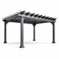 Pergola in Alluminio Nero 300x300 cm