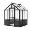 Serra in Alluminio e Vetro Temperato Nero 200x150x210 cm