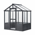 Serra in Metallo con Pannelli in Policarbonato 190x190x215 cm Nero