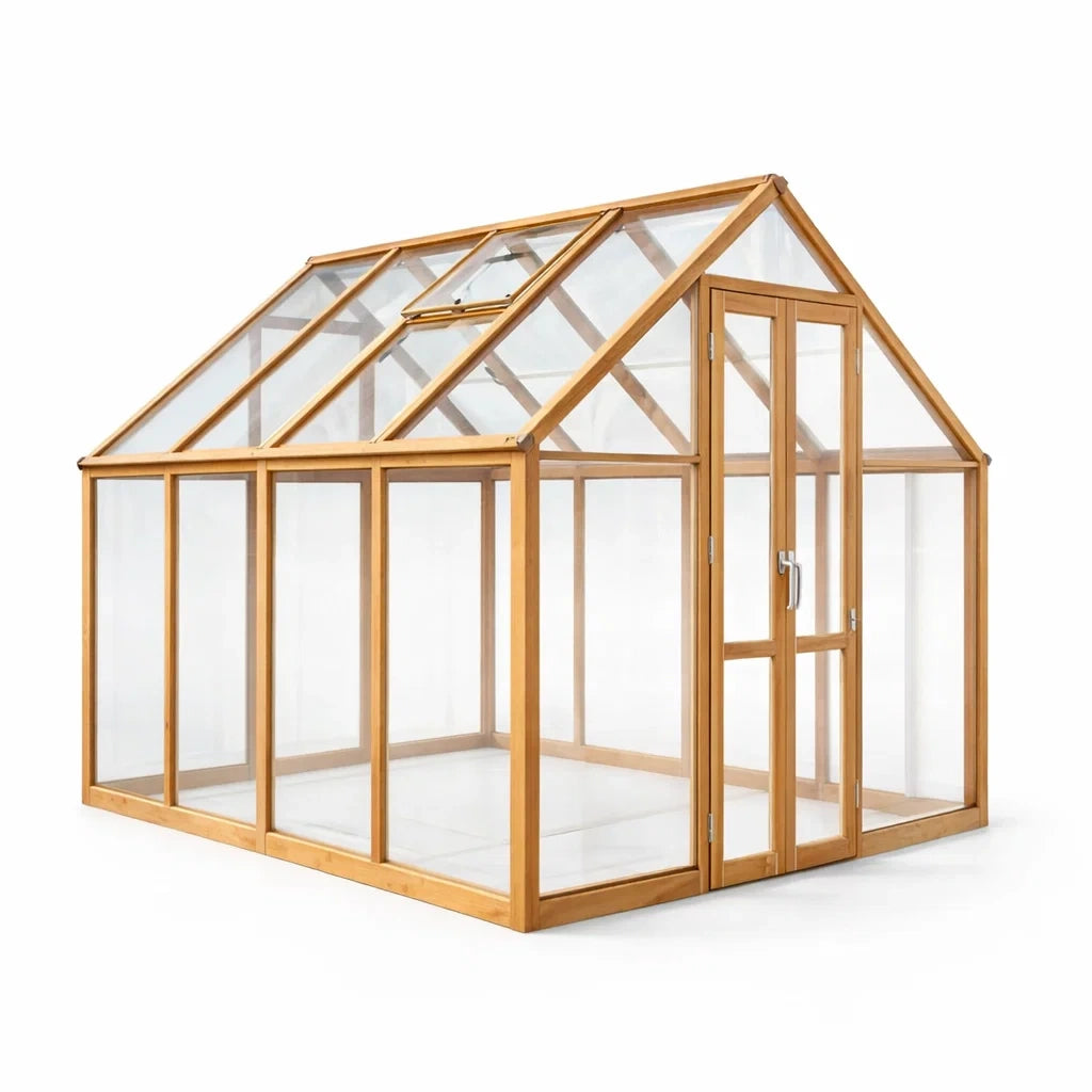 Serra da Giardino in Legno e Vetro Temperato 4mm